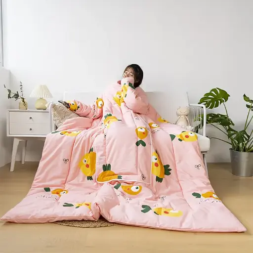 [5810-2] Multifunction Winter Pillow Blanket 