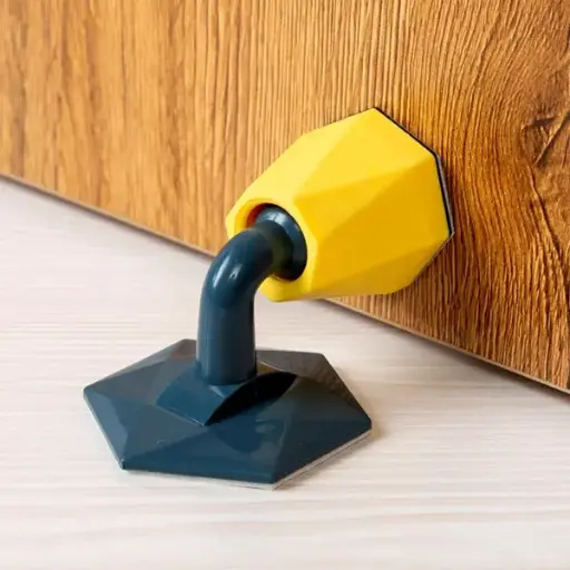 [5660-2] Set Of 2 Silicone Door Stopper - Dark Blue 