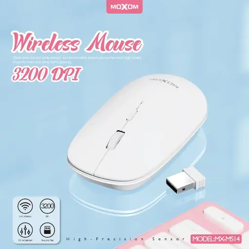 [11534] MOXOM Wireless Mouse 3200 DPI MX-MS14