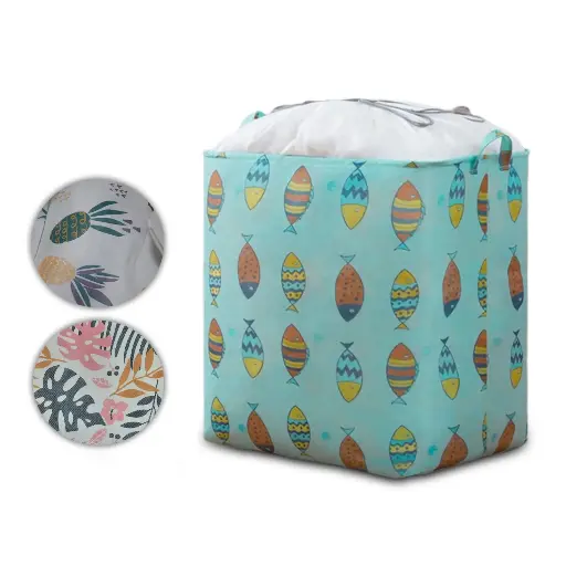 [5731] Toy Shirt Storage basket cotton and linen cloth
