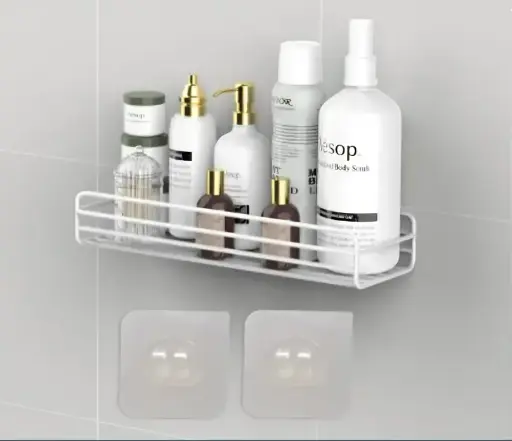 [6035] Bathroom Storage Shelf With Strong Magic Sticker 