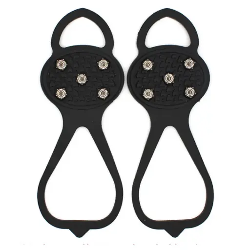 [5843] Non Slip Shoe Grips for Ice, Universal Gripper Spikes Ice Cleats