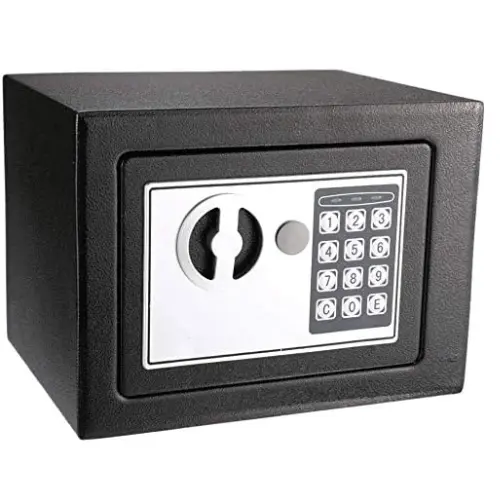 [e17-1] Safe Box Black, H170*W230*D170MM 1KG 