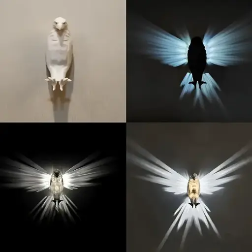 [9672] Plastic Eagle Decoration 