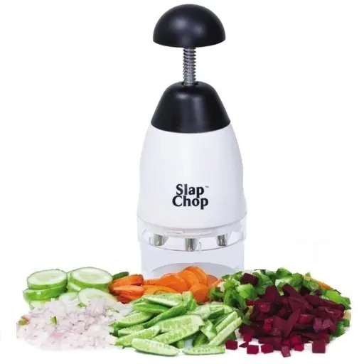 [8734] Slice Slap Chop With Stainless Steel Blades & Butterfly Opening For Easy Cleaning