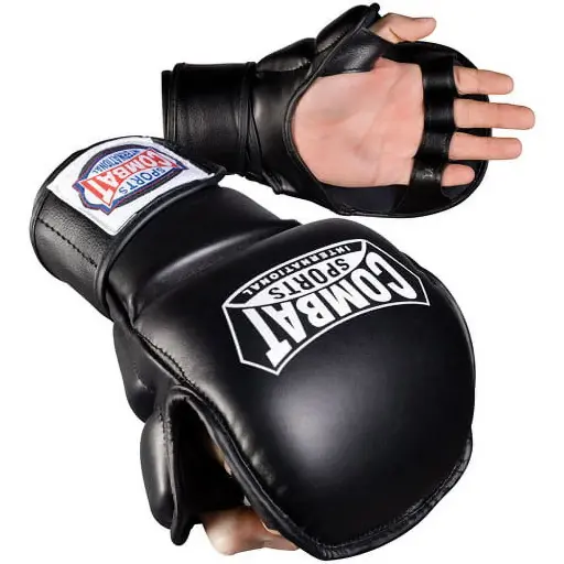 Combat Sports MMA Safety Sparring Gloves Regular Black