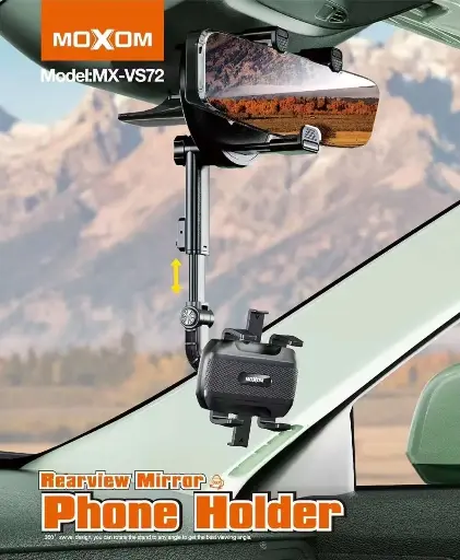 MOXOM MX-VS72 Universal Car Rearview Mirror Phone Holder