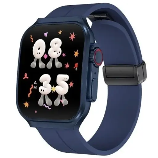 [11347] Smart Watch OP88 Super Flexible Surface Design (Blue)