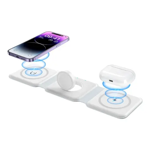 [7384] 3-in-1 Magnetic Wireless Charger 