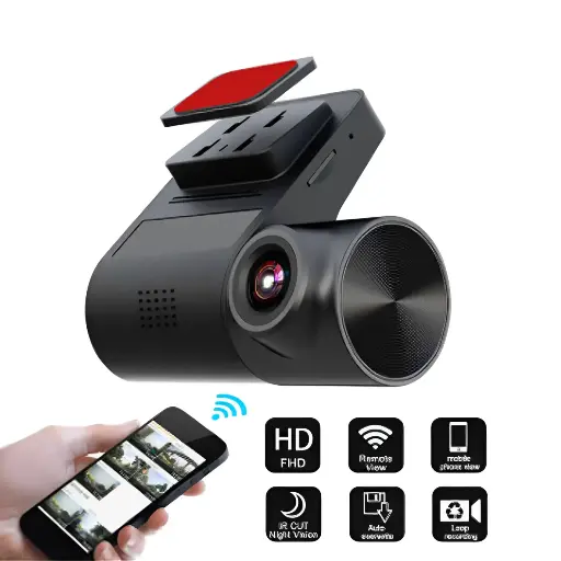 [5752] Car Driving Recorder Wifi Dash Cam 170 Degree Rotatable Mobile Phone