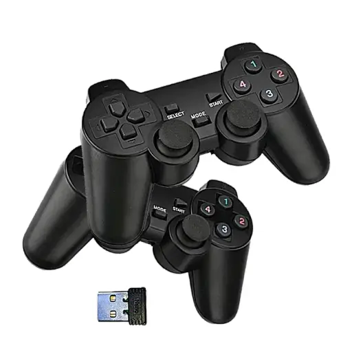 [USB DOUBLE PAD] لوحة ألعاب لاسلكية مزدوجة بمنفذ USB