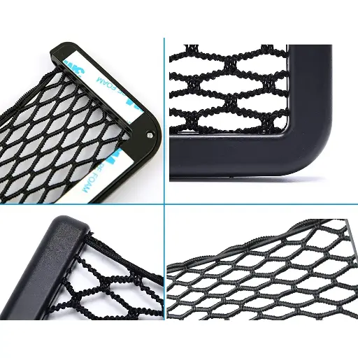 [5737] Car Net Holder Phone Holder Pocket 
