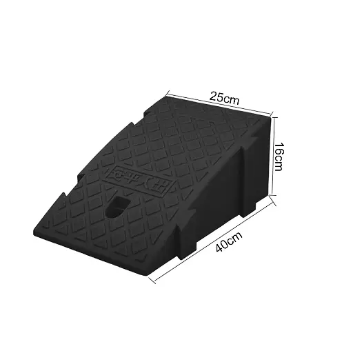 Portable Plastic Threshold Ramp Wheel Chocks For Driveway, Loading Dock, Sidewalk, Car, Scooter, Bike, Motorcycle, Car 