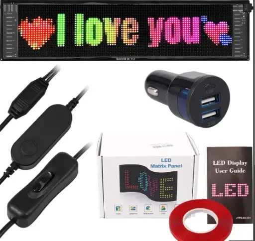 [7091] شاشة LED متحركة لرسومات السيارة