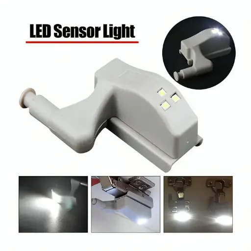 [5638] LED Hinge Lights with Battery Universal 