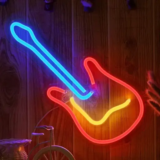 [5077-3] Guitar Neon Led Signs 