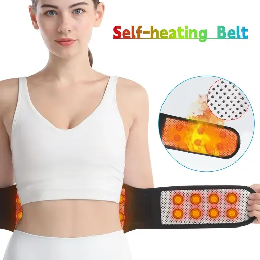 [7095] Belt Lower Back Brace for Men & Women Self-Heating Waist 