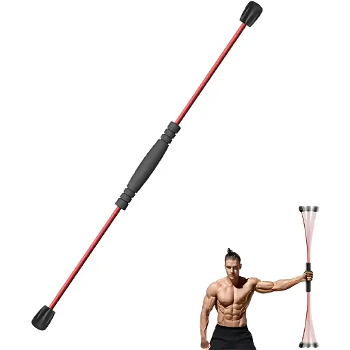 [5627] Elastic Fitness Bar Weighted Workout Bar