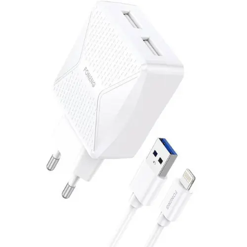 [EU35] Foneng EU35 USB-A 2-Port Charger (2.4A) lightning