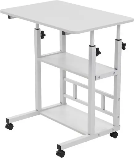 Adjustable Office Desk Table With Wheels 7836