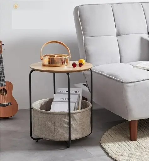 [067] Small Round Side End Table 