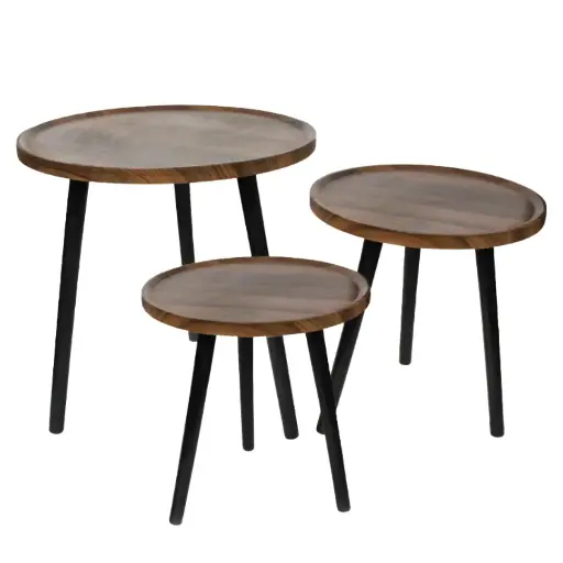 [j-7773] 3-in-1 Wooden Tables 