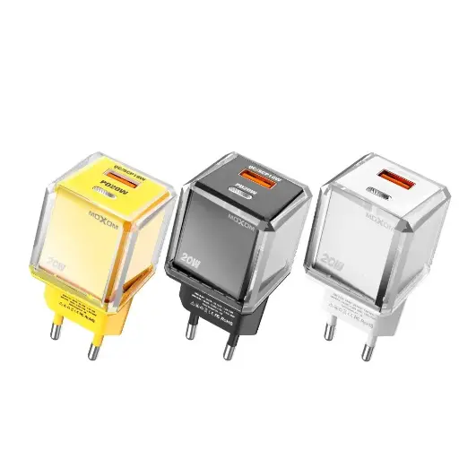 [HC152] Moxom  MX-HC152PD, Heat-less PD20W QC18W Fast Charger With Cable