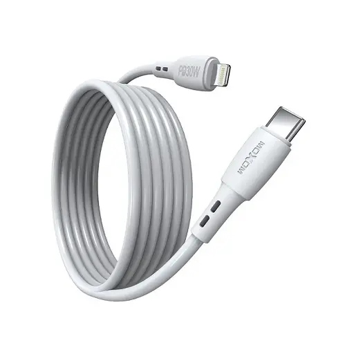 [CB133] Moxom MX-CB133 Lightning Cable 2m 30w White