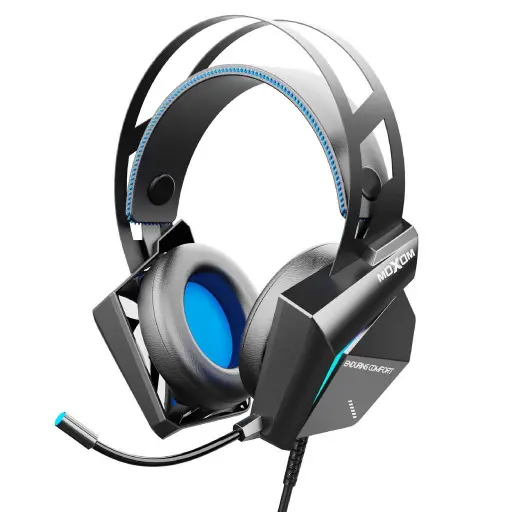 [EP43] MOXOM EP43 Gaming Headphone Over Ear Headset with Mic