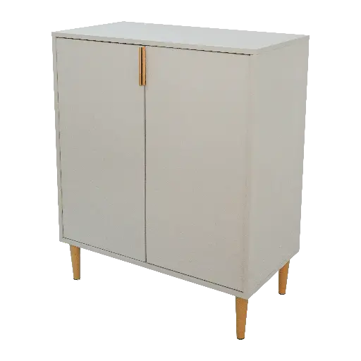 [075] White Small Sideboard Storage Cabinet 7830