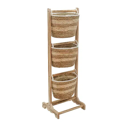 [7781] WOOD BASKET 