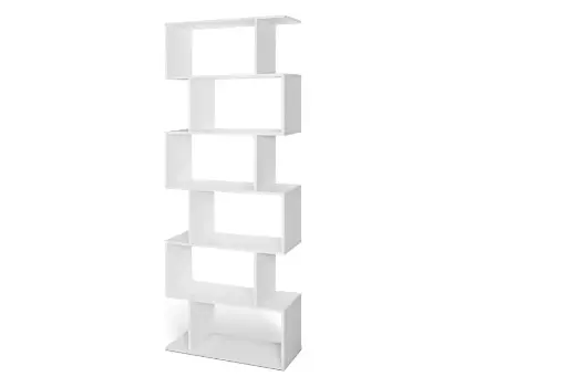 [0196] Tier Open Storage Wooden Bookcase (White) 7822