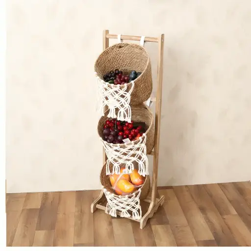 [7782] Wood Basket