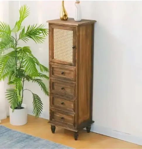 Freestanding Kitchen Pantry Storage Cabinet (Wood) 