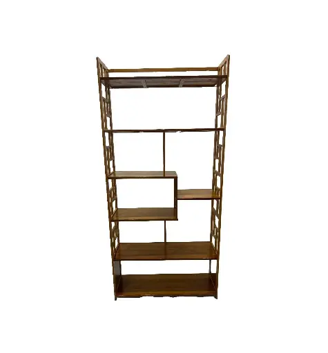 [7835] Bamboo Multi-Layer Simple Storage Bookshelf 