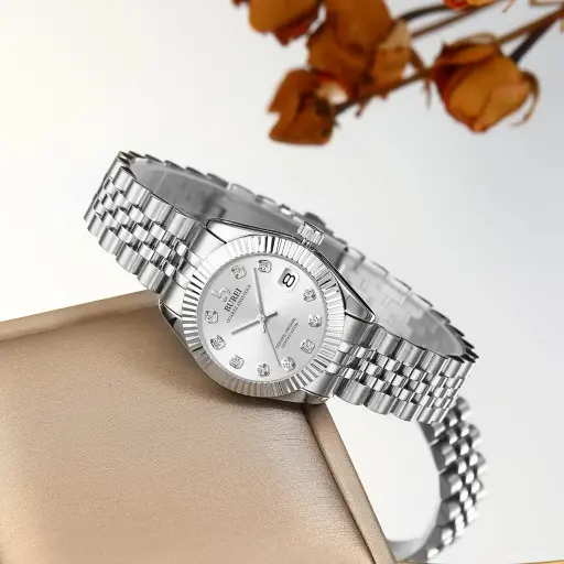 [R-7081] Rolex Copy-A Watch for Ladies Silver Stainless Steel