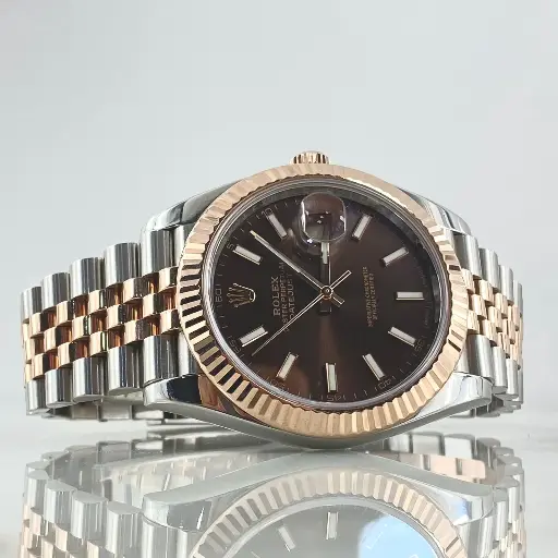 [R-7085] Rolex Copy-A Watch for Men Gold Silver Stainless Steel    