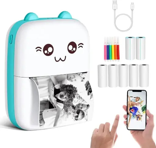 [1351] Portable Mini Printer With Rol