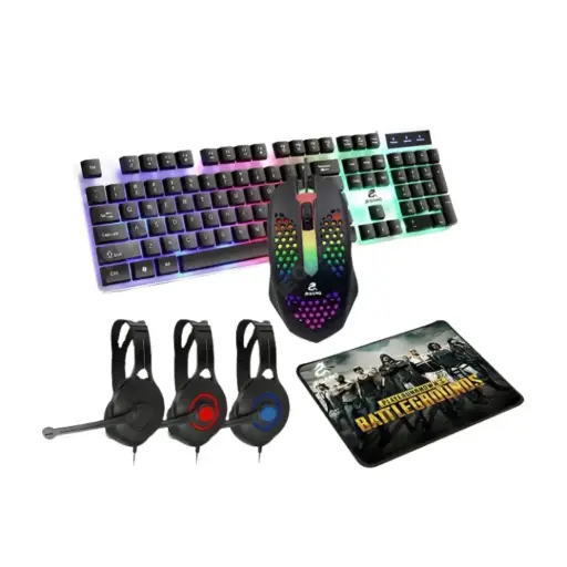 [0246] JEQANG Factory JK-988 4-in-1 Gaming Combo With Gaming  Headphone Mouse Pad Keyboard & Mouse 