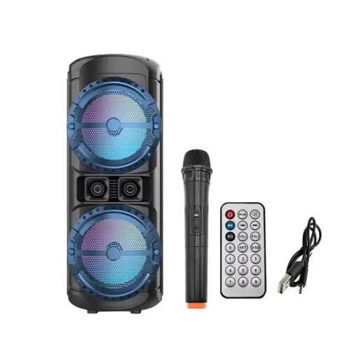 ZQS-12201 Dual 12" High Power Wireless Subwoofer, Bluetooth Speaker 