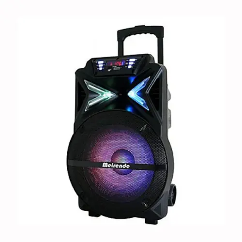MR-601 15" Portable Karaoke Speaker With 2 Microphones