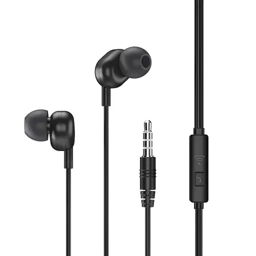 [8759] REMAX Wired Earphone RW-105 (Black)