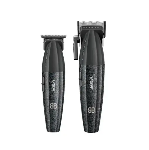 [0492] VGR V-640 S2 | Professional Hair Clipper & Trimmer Set for Men | DLC Ceramic Blades, Dual Battery