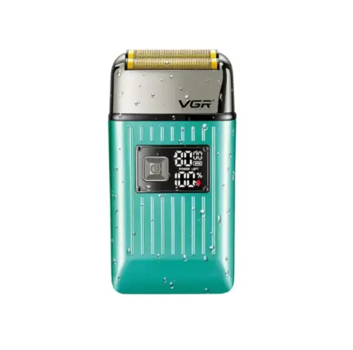 [11182] VGR V-357 | Professional Foil Shaver for Men | Dual Flexing Foils, Waterproof & LED Display