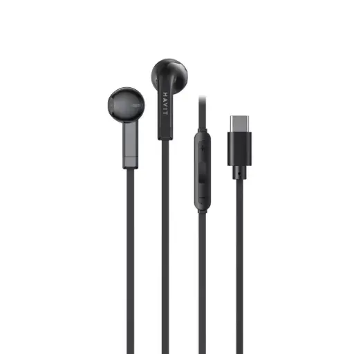 [E336C] سماعات أذن هافيت USB-C E336C سوداء