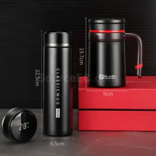 [0836] Set Of Ilun Classic Mug Tea Cup+Water Cup+Heat Mesure