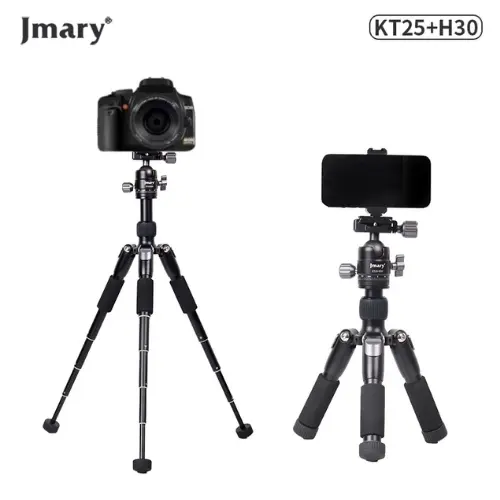 [1736] Jmary Portable Desktop Aluminum Tripod KT-25+H30 