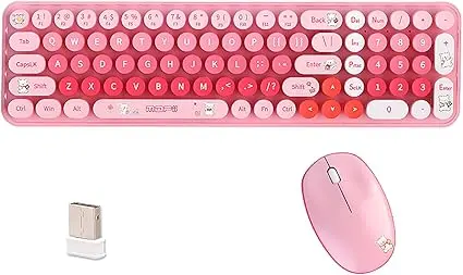 Mofii Cute Baby Bear Compact Wireless Keyboard & Mouse Combo