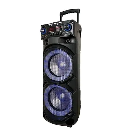 [00426] Speaker Meirnde Dual 10" 80 W RMS Trolley Speaker Bluetooth Rechargeable MR-1010S