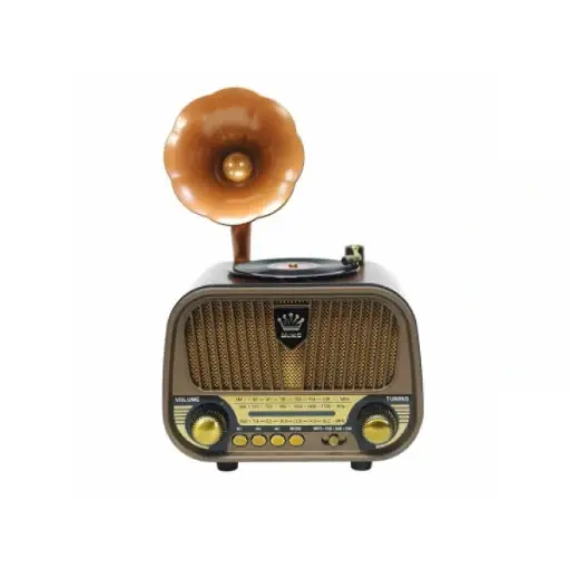 [01005] Retro Bluetooth Radio MD-1319BT - Vintage Gramophone Style Speaker